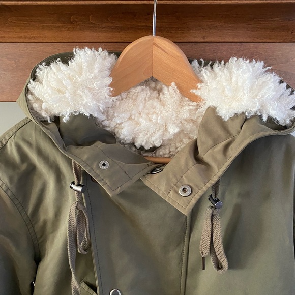 Lucky Brand Women’s Winter Sherpa Lined Stadium Coat - Picture 9 of 11